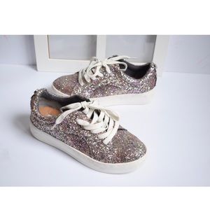 steve madden bertie glitter platform sneakers